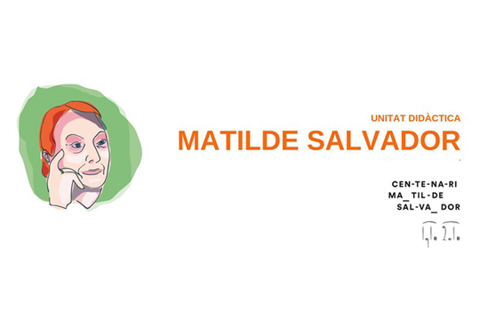 Presentation Didacting Unit Matilde Salvador. 16/04/2019. Centre Cultural La Nau. 18.30h